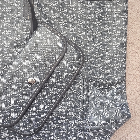 Goyard Black & Gray Goyardine Patterned Tote GM St. Louis - Picture 11 of 13